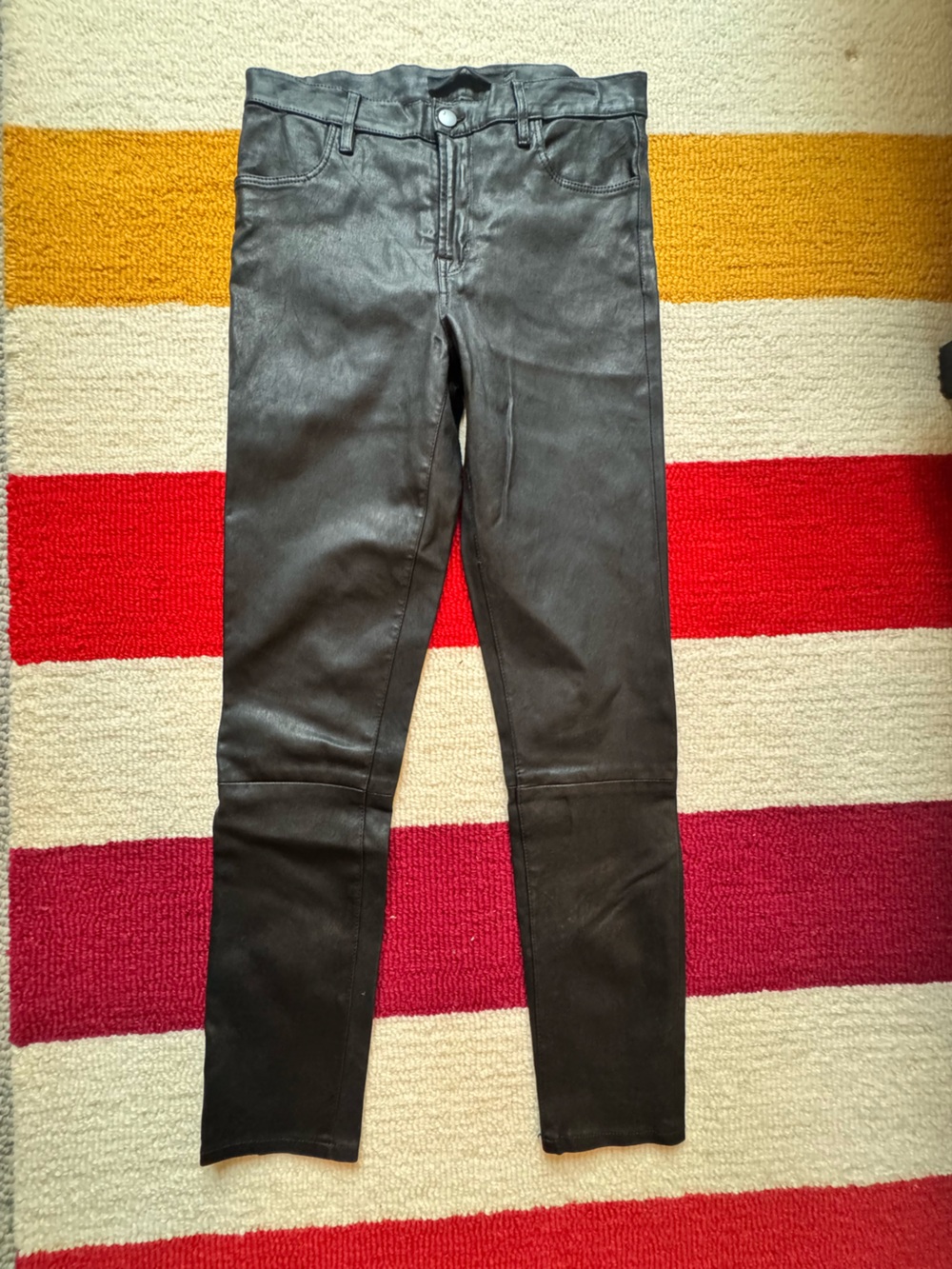 J Brand lamb leather pants size 27, dry cleaned